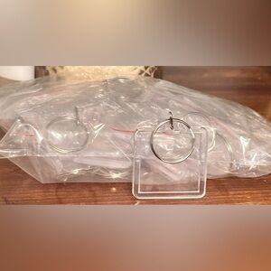 Acrylic Customizable Photo Keychains set of 15 NIP clear/transparent